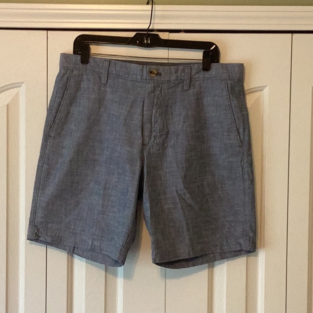 Banana Republic Blue Flat Front Shorts Relaxed Fit